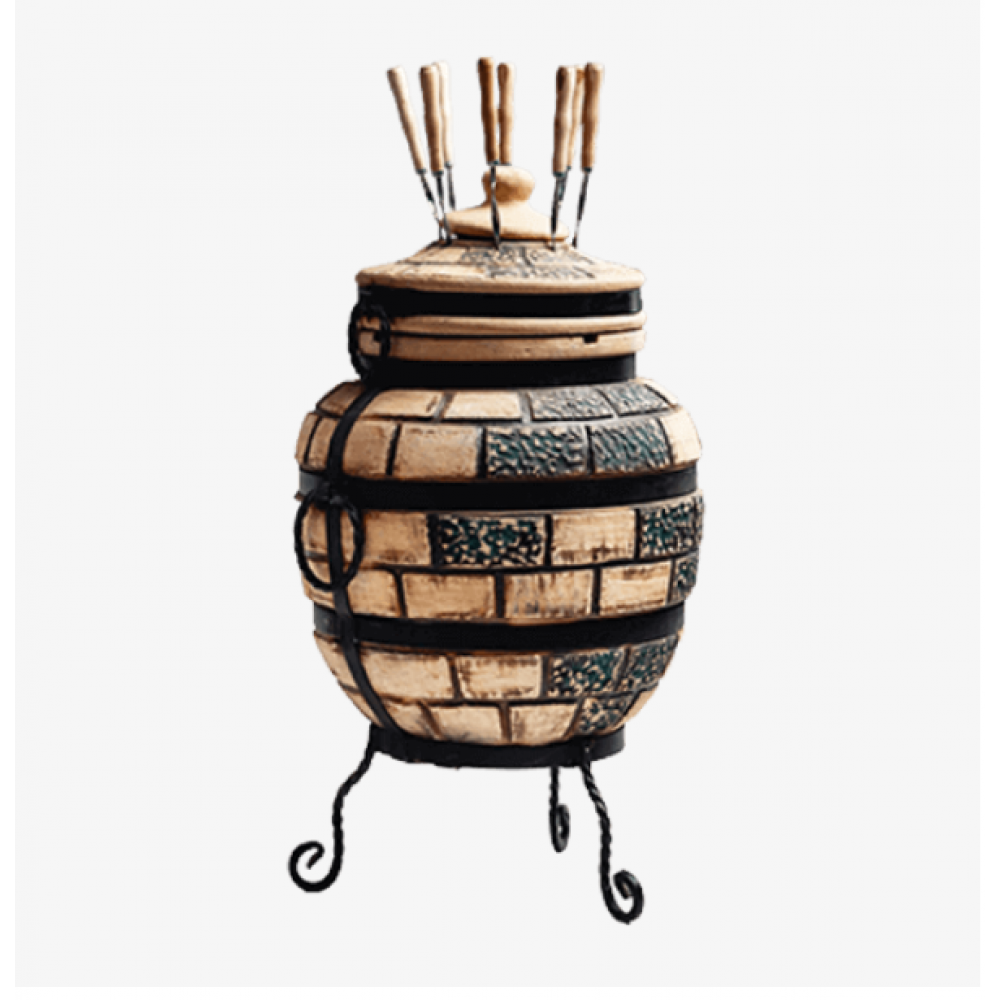 Тандир на 50 л + ПОДАРУНОК: кочерга, совок, хрестовина, гак для м'яса (Т1)