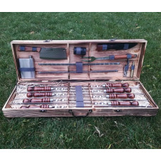 Шампура подарочный в деревянном кейсе (V-011)