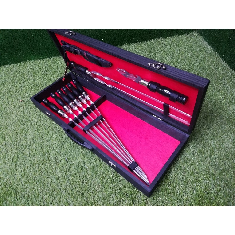 Шампура BLACK BOX в дерев'яному кейсі (L-103)