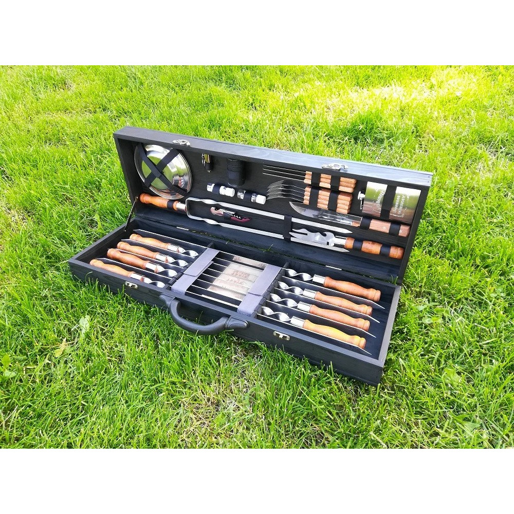 Шампура BLACK BOX в дерев'яному кейсі (LK-006)