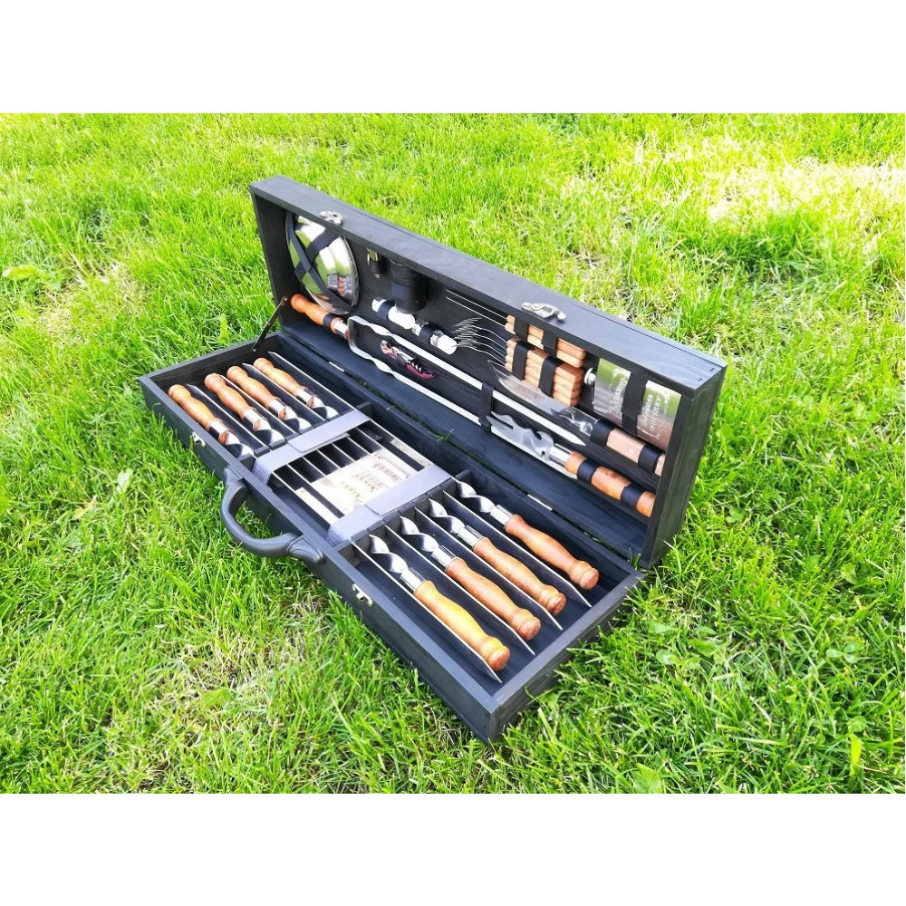 Шампура BLACK BOX в дерев'яному кейсі (LK-006)