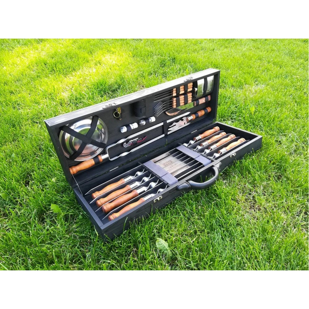 Шампура BLACK BOX в дерев'яному кейсі (LK-006)