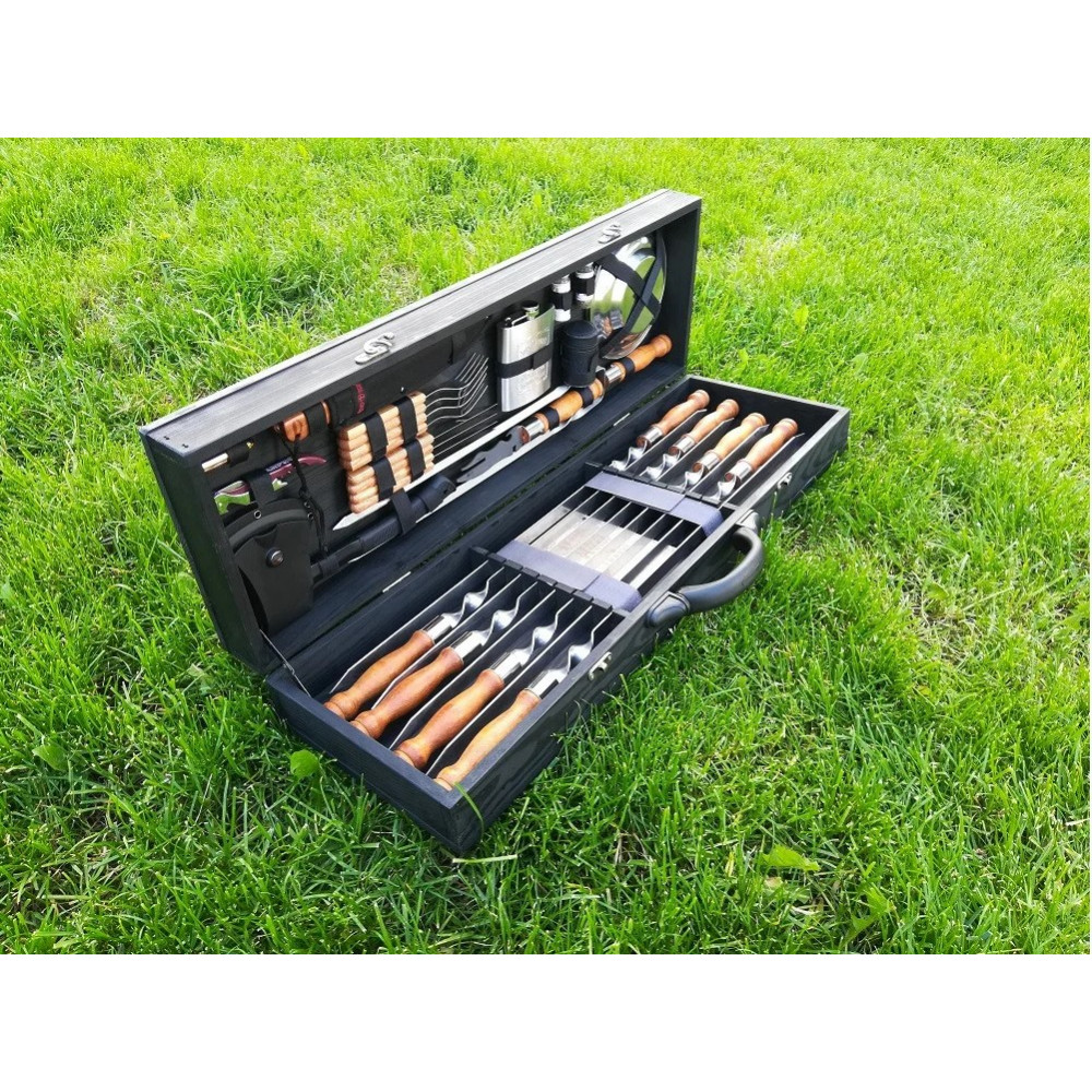 Шампура BLACK BOX в дерев'яному кейсі (LK-007)