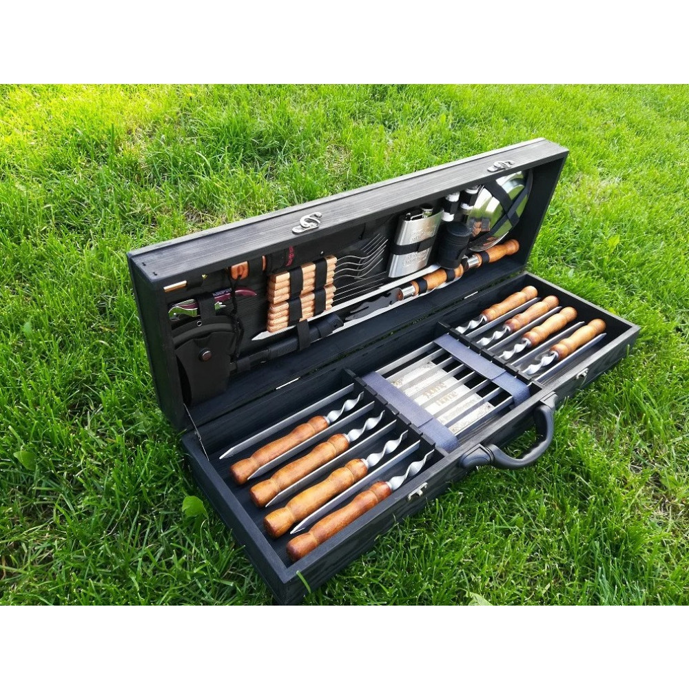 Шампура BLACK BOX в дерев'яному кейсі (M-016)