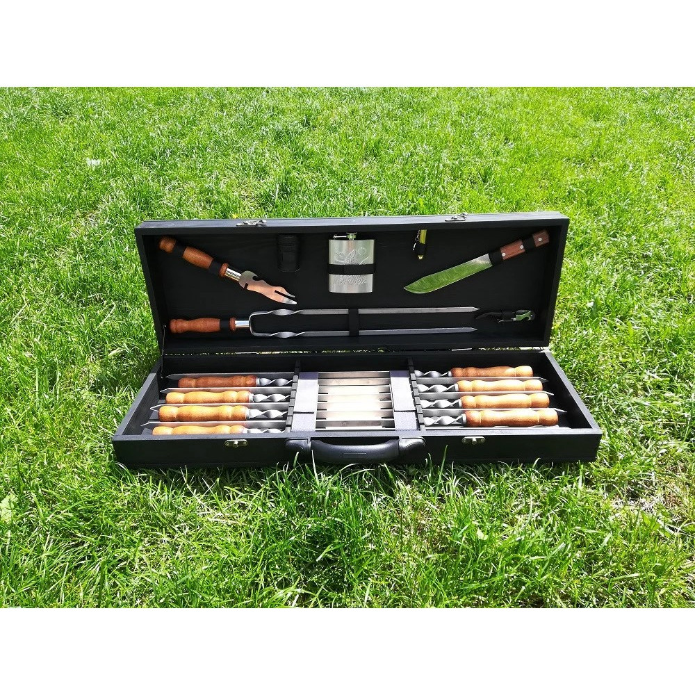 Шампура BLACK BOX в дерев'яному кейсі (M-018)