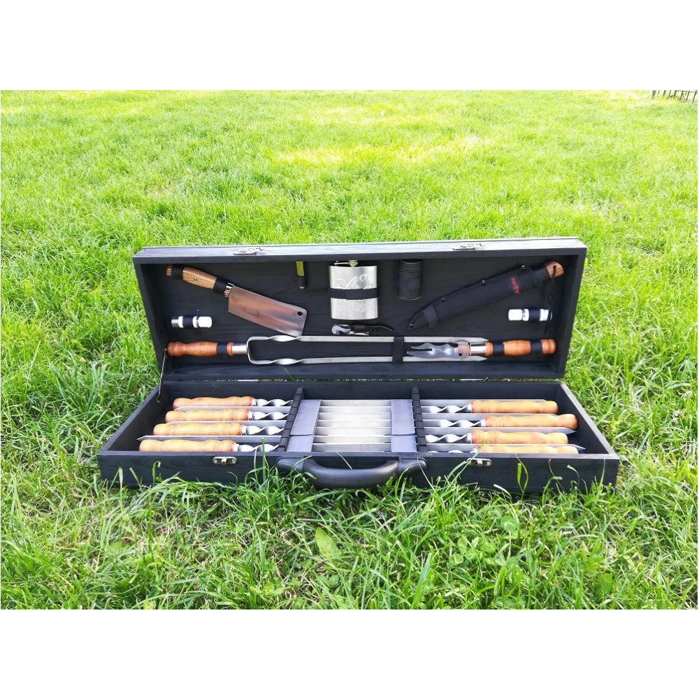 Шампура BLACK BOX в дерев'яному кейсі (М-002)