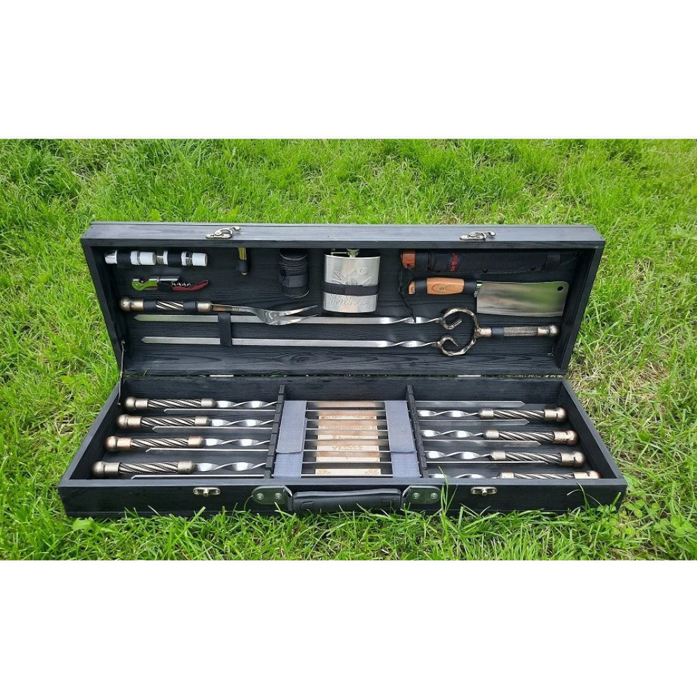 Шампура BLACK BOX в дерев'яному кейсі (С-007)