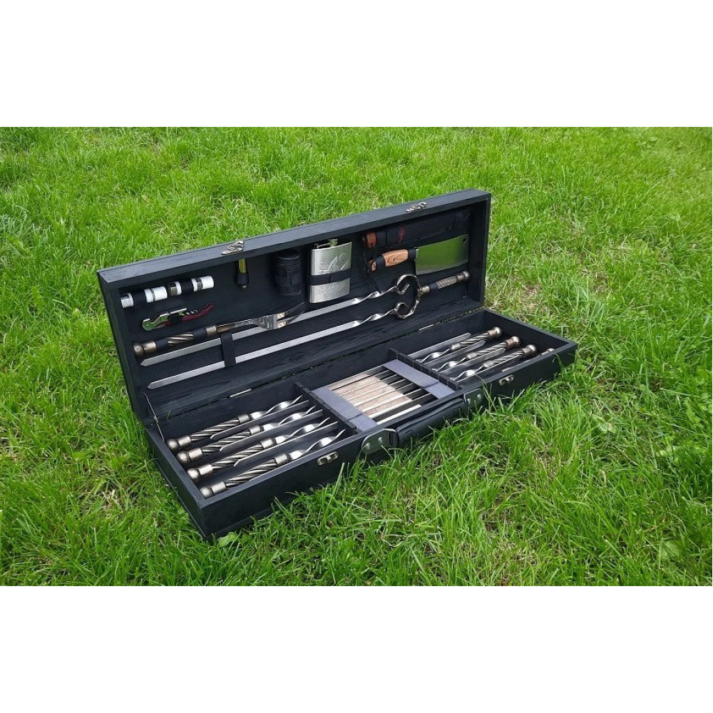 Шампура BLACK BOX в дерев'яному кейсі (С-007)