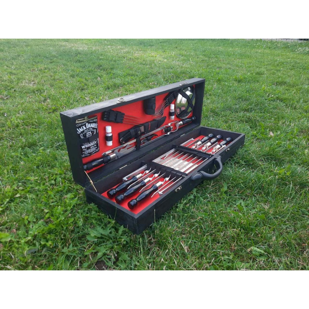 Шампура BLACK BOX в дерев'яному кейсі (L-101)