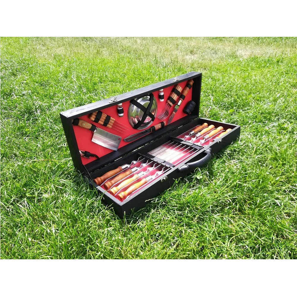 Шампура BLACK BOX в дерев'яному кейсі (LK-005)