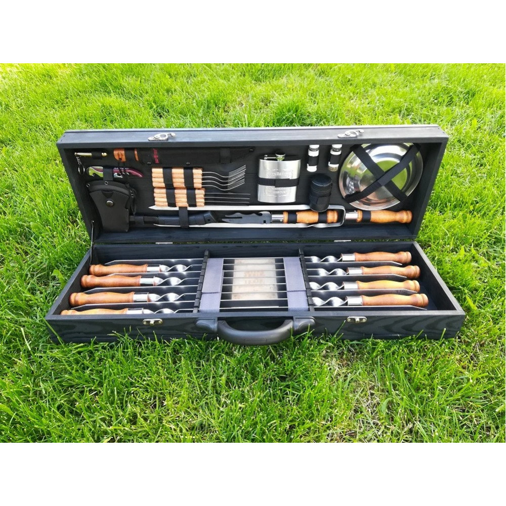 Шампура BLACK BOX в дерев'яному кейсі (LK-007)