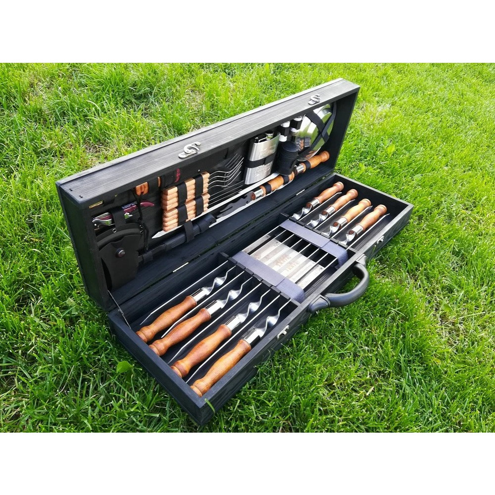 Шампура BLACK BOX в дерев'яному кейсі (LK-007)