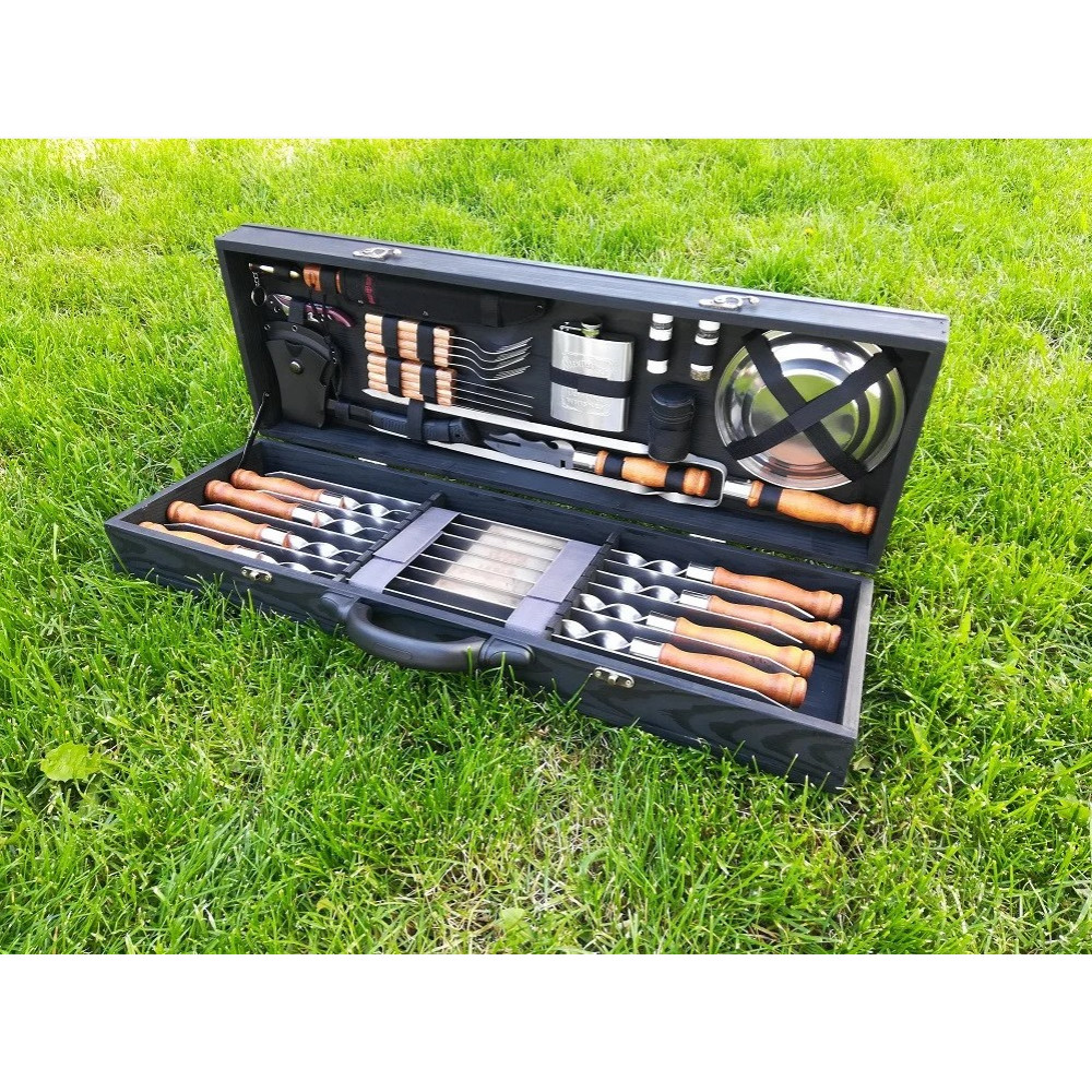 Шампура BLACK BOX в дерев'яному кейсі (LK-007)