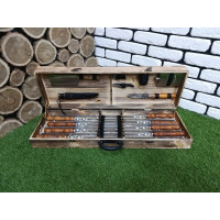 Шампура BLACK BOX в деревянном кейсе (M-005)