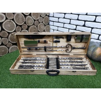 Шампура BLACK BOX в деревянном кейсе (С-002)