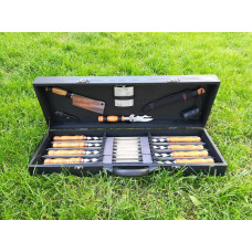 Шампура BLACK BOX подарунковий у дерев'яному кейсі (M-005)