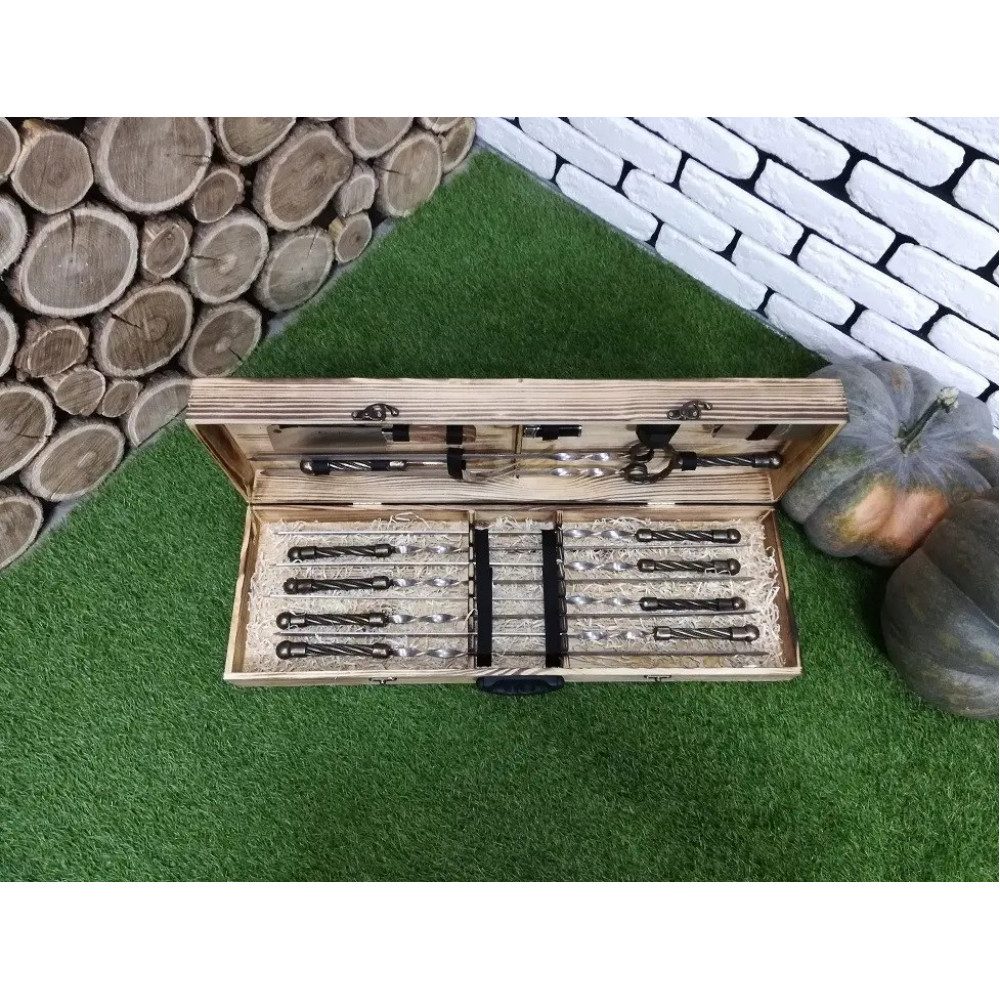 Шампура BLACK BOX у дерев'яному кейсі (С-002)