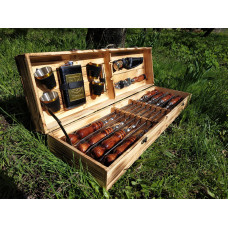 Шампура КИЗЛЯР подарунковий у дерев'яному кейс (2097)