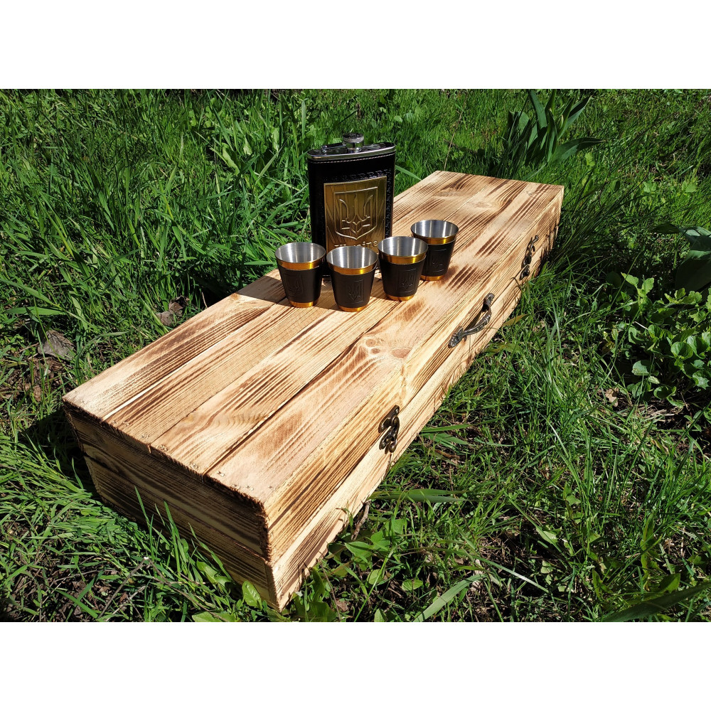 Шампура КИЗЛЯР подарунковий у дерев'яному кейс (2097)