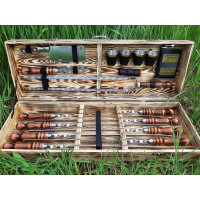 Шампура Кизляр подарочный в деревянном кейсе (2024)