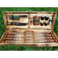 Шампура Кизляр подарочный в деревянном кейсе (2074)