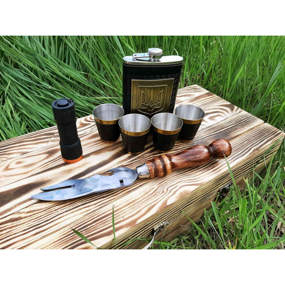 Шампура КИЗЛЯР подарунковий у дерев'яному кейсі (2024)