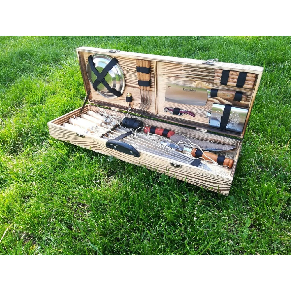 Шампура ПЧАК у дерев'яному кейсі (К-002)