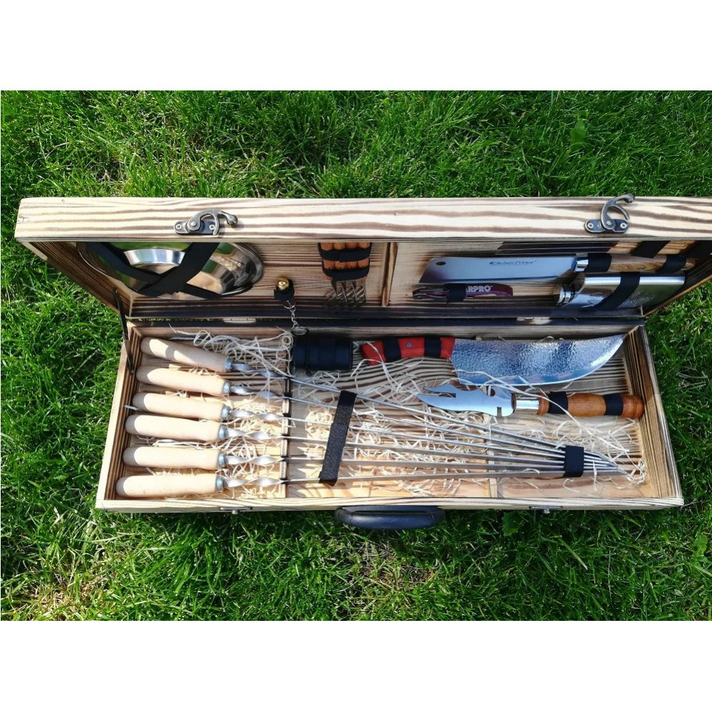 Шампура ПЧАК у дерев'яному кейсі (К-002)