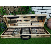 Шампура у дерев'янму кейсі (003-Е)