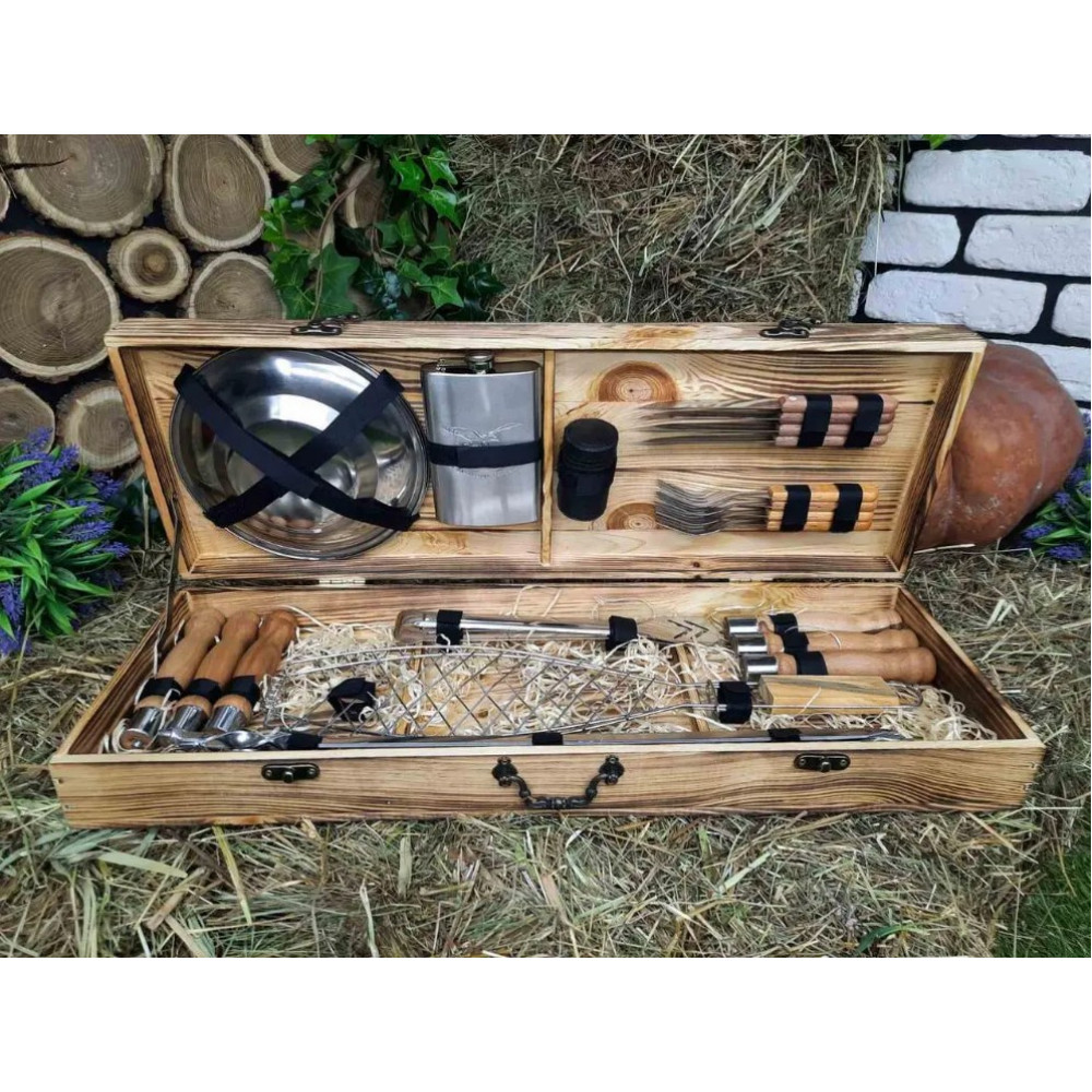 Шампура у дерев'яному кейсі (006Р)