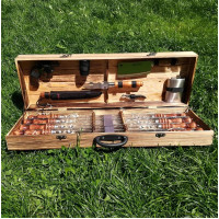 Шампура в деревянном кейсе (V-013)