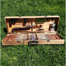 Шампура в деревянном кейсе (V-013)