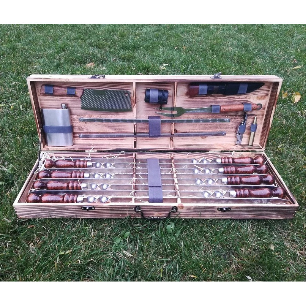 Шампура в у дерев'яному кейсі (VK-006)