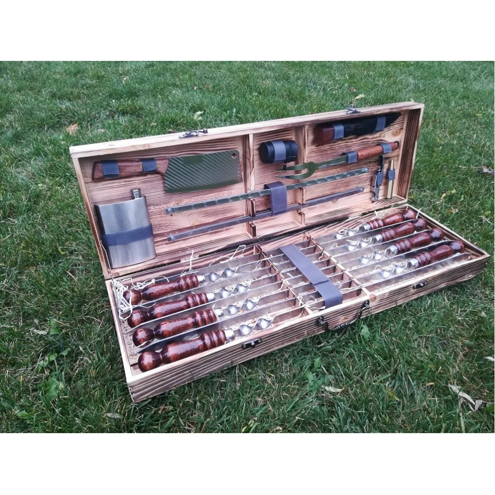 Шампура в у дерев'яному кейсі (VK-006)