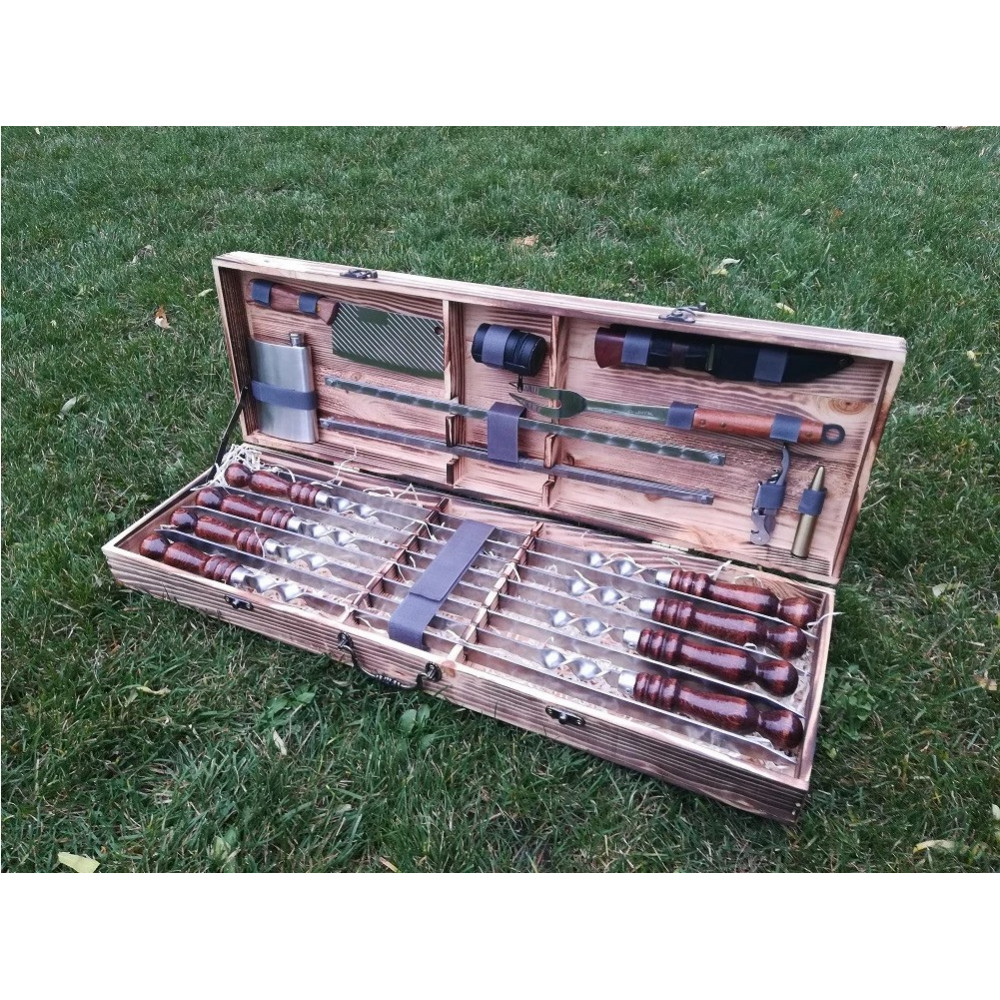 Шампура в у дерев'яному кейсі (VK-006)