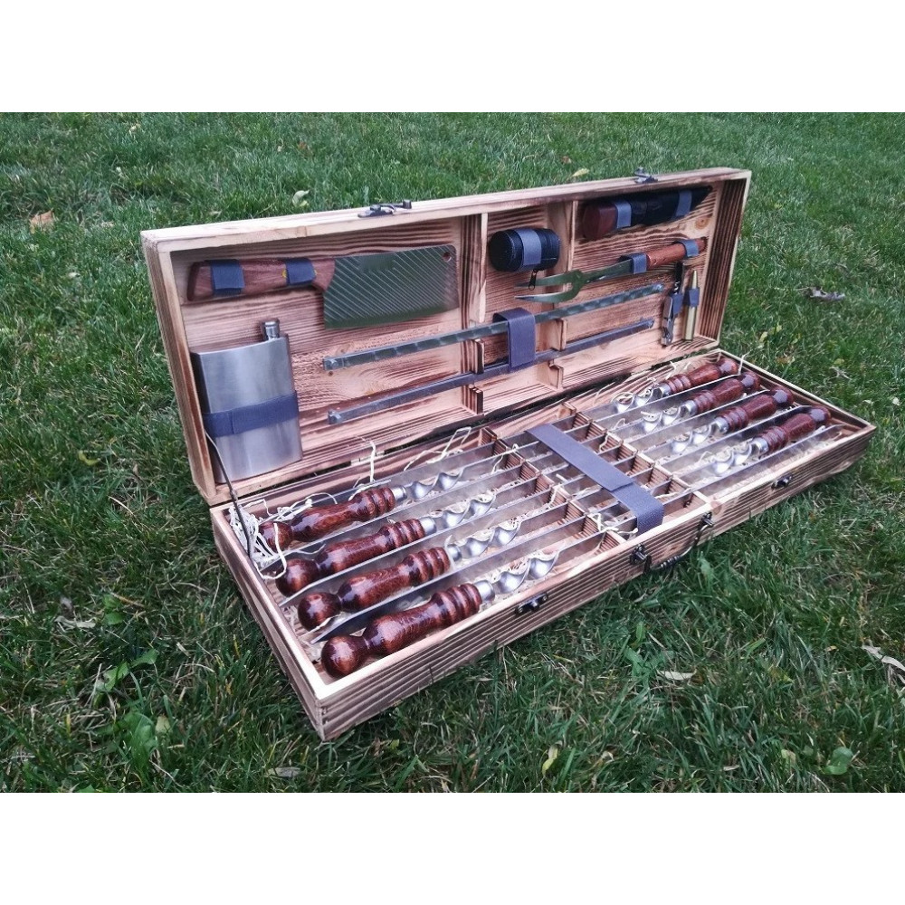 Шампура в у дерев'яному кейсі (VK-006)