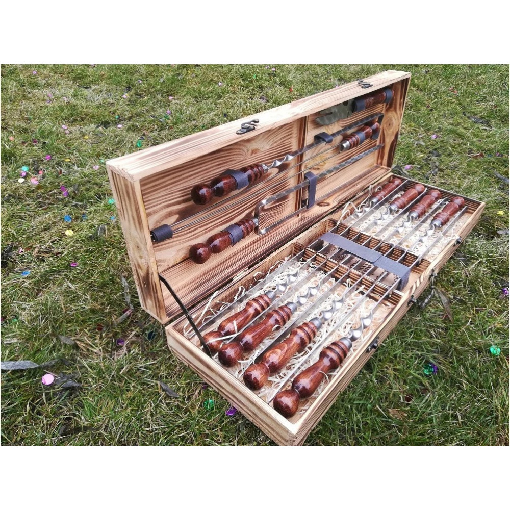 Шампура у дерев'яному кейсі (VК-010)