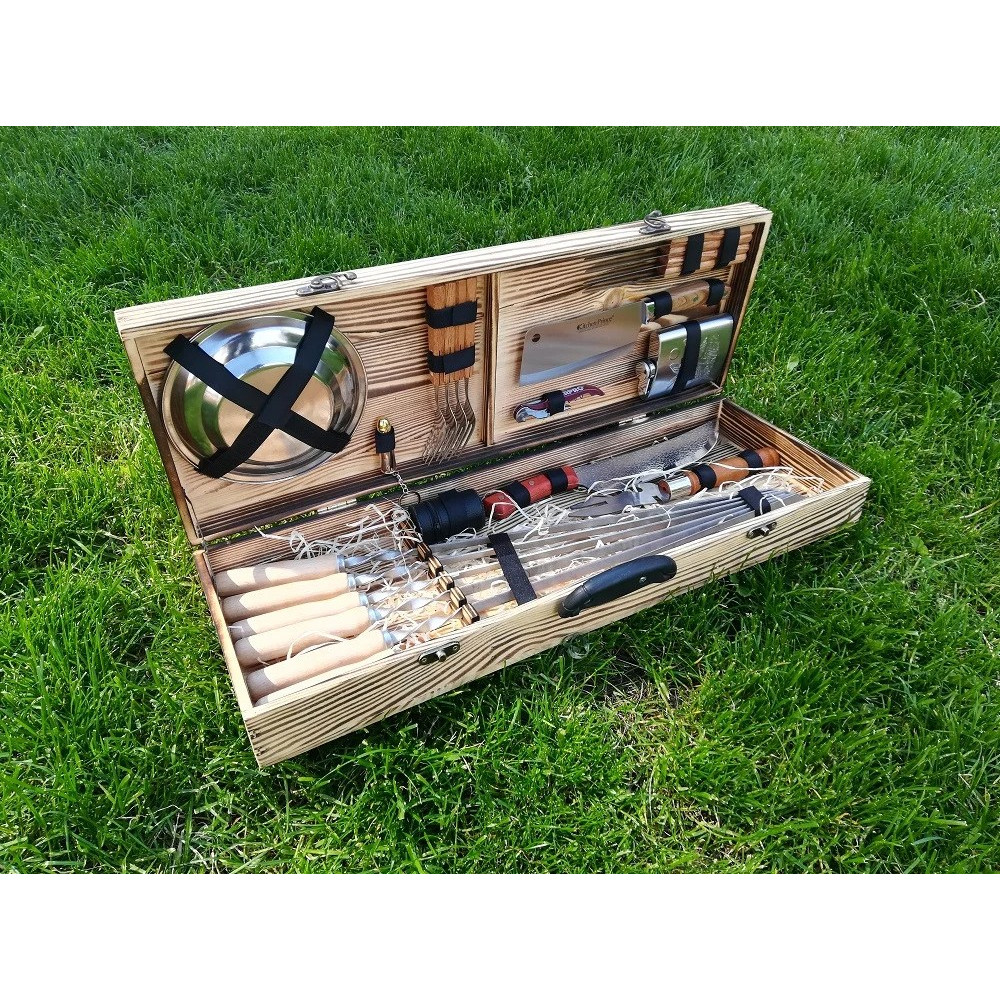 Шампура у дерев'яному кейсі (К-002)