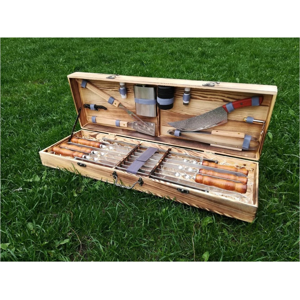 Шампура у дерев'яному кейсі (М-017)