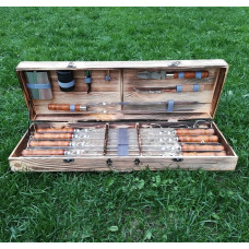 Шампура у дерев'яному кейсі (М-018)