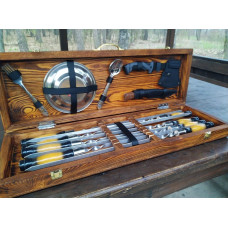 Шампура у дерев'яному кейсі №4