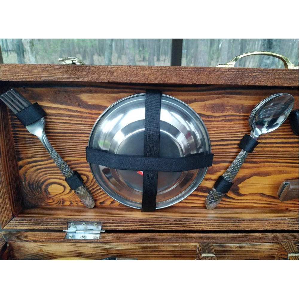 Шампура у дерев'яному кейсі №4