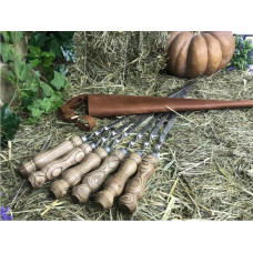 Шампура у кожаному чохлі Master (E-007)