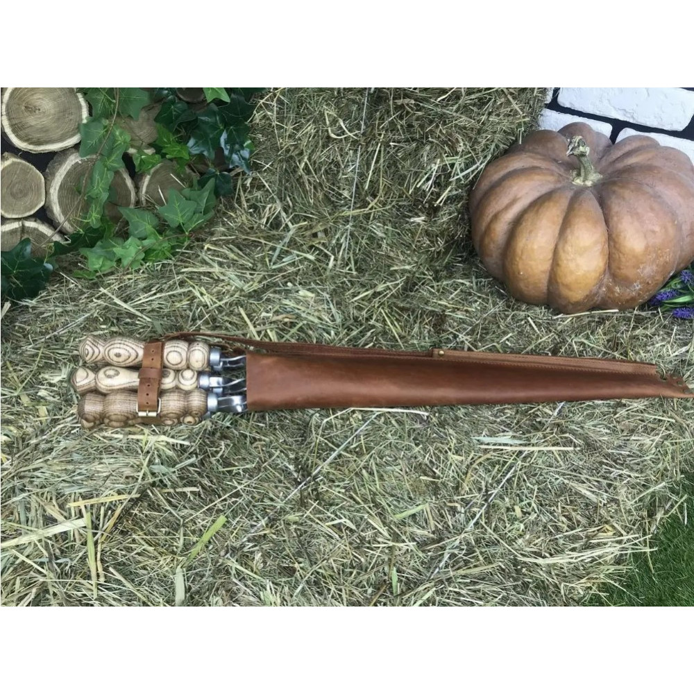 Шампура у кожаному чохлі Master (E-007)