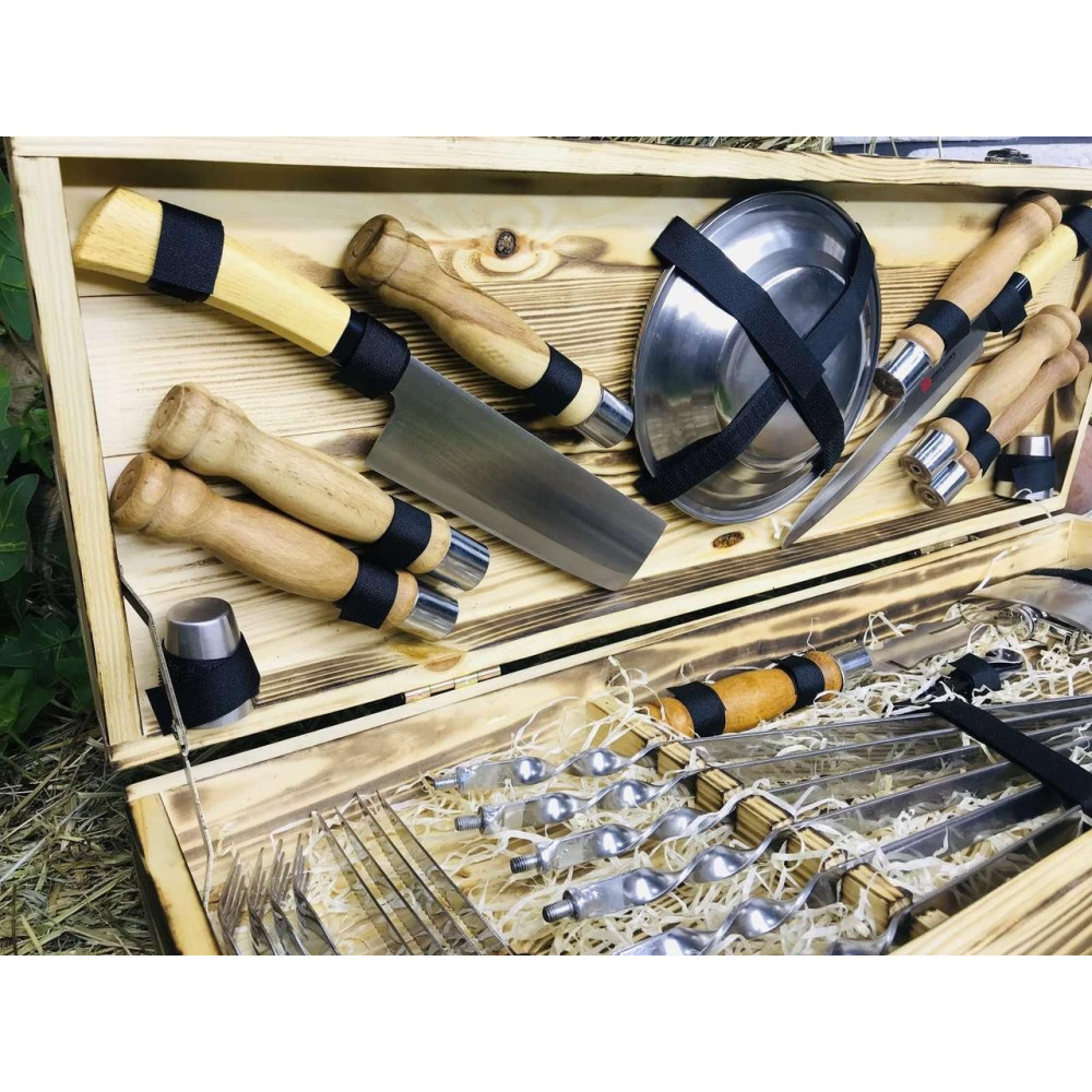 Шампура у подарунковому кейсі (Р-004)