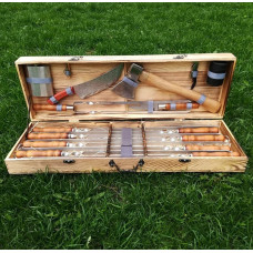 Шампура в подарунковому дерев'яномк кейсі(М-003)