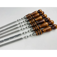 Шампура з дерев'яною ручкою Кизляр