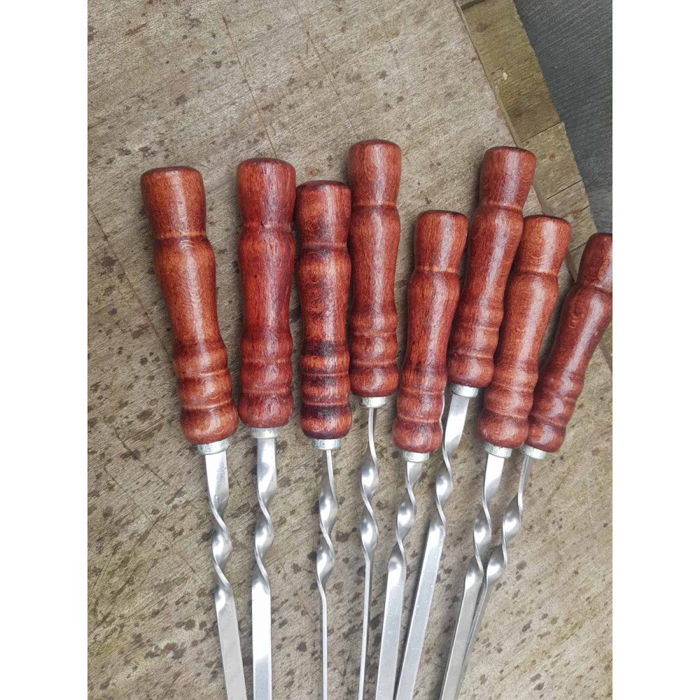 Шампура з дерев'яною ручкою