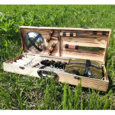 Шампура та аксесуарів у дерев'яному кейсі (К-005)
