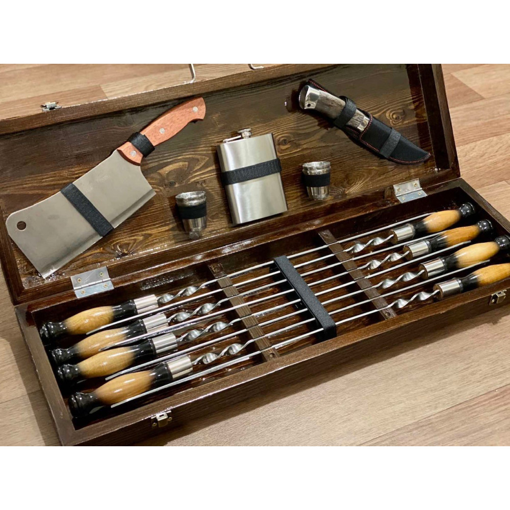 Шампура та аксесуарів для барбекю ТРОФЕЙ (7739)